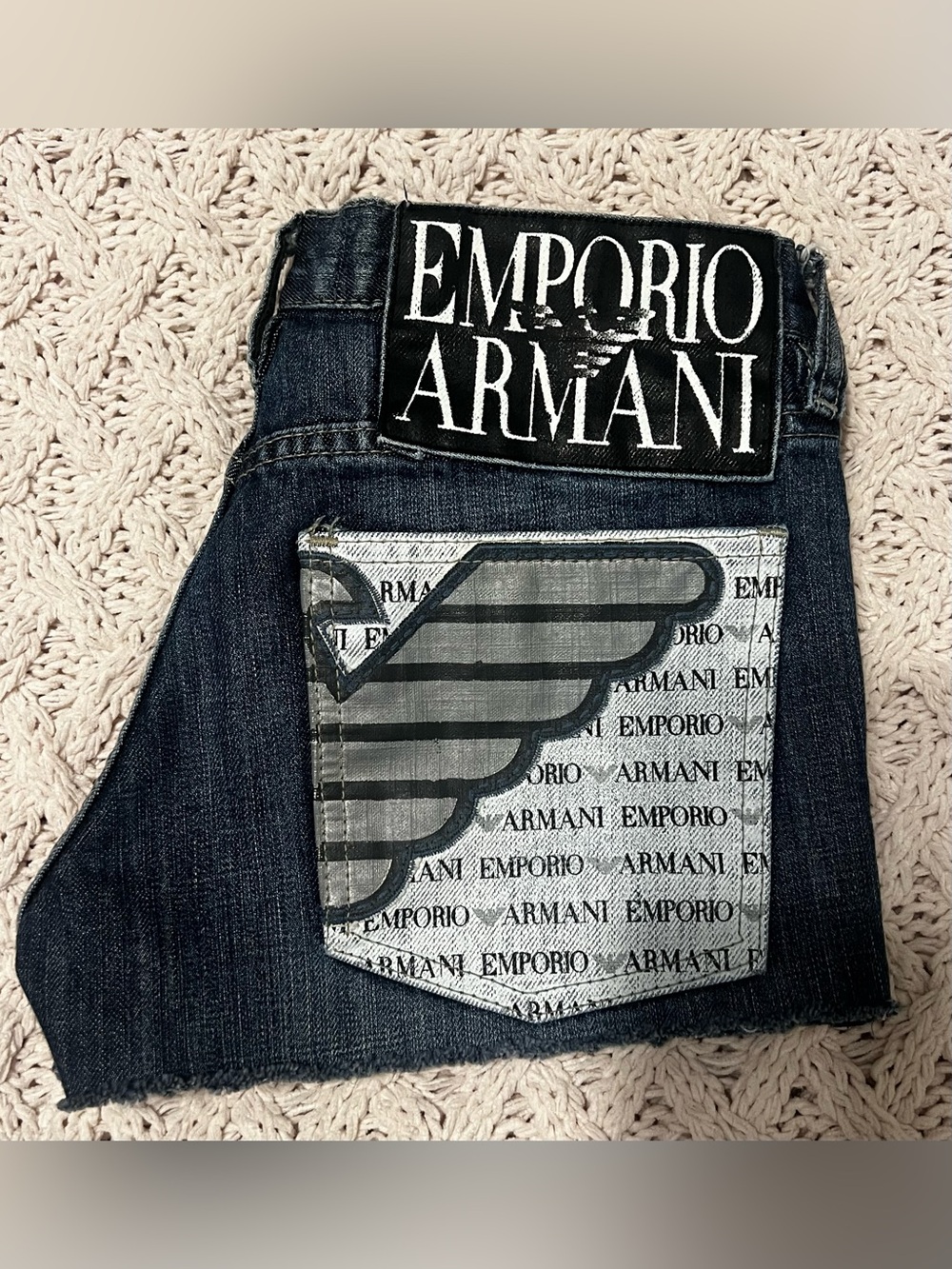 Emporio Armani Jeans 🔥 Dark Blue Denim with Logo Pocket Patch